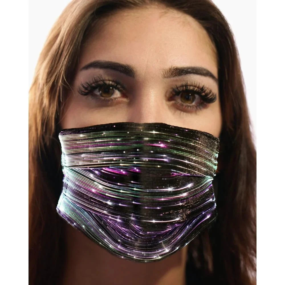 Fashion Party Western 106332 Inc. Mask Black - LED