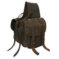 Dark Saddle Brown Bag Soft Leather Hilason Horse 19HS