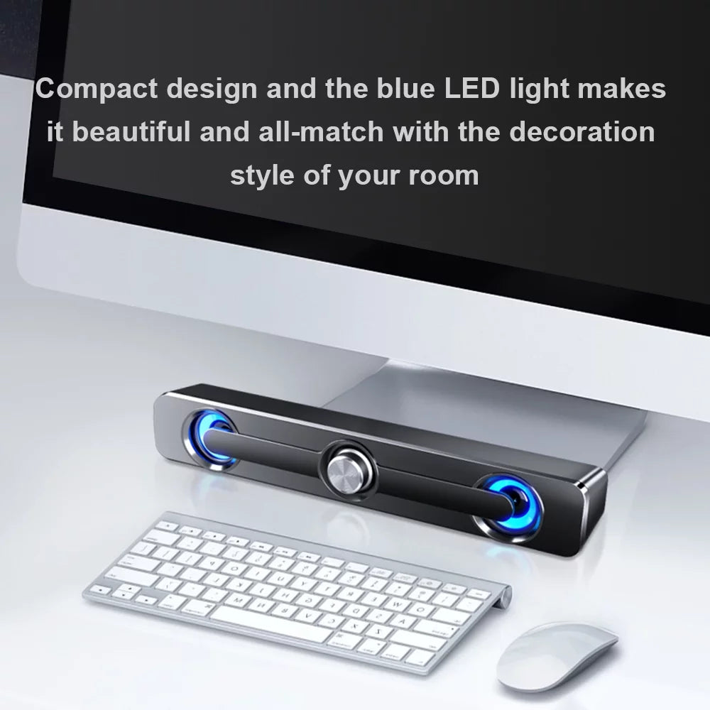 V-111 Stereo Subwoofer Sound USB SADA Phone Speaker Tablet Box Bar Speaker Laptop for MP3 Surround Wired MP4 Powerful Computer Bass PC