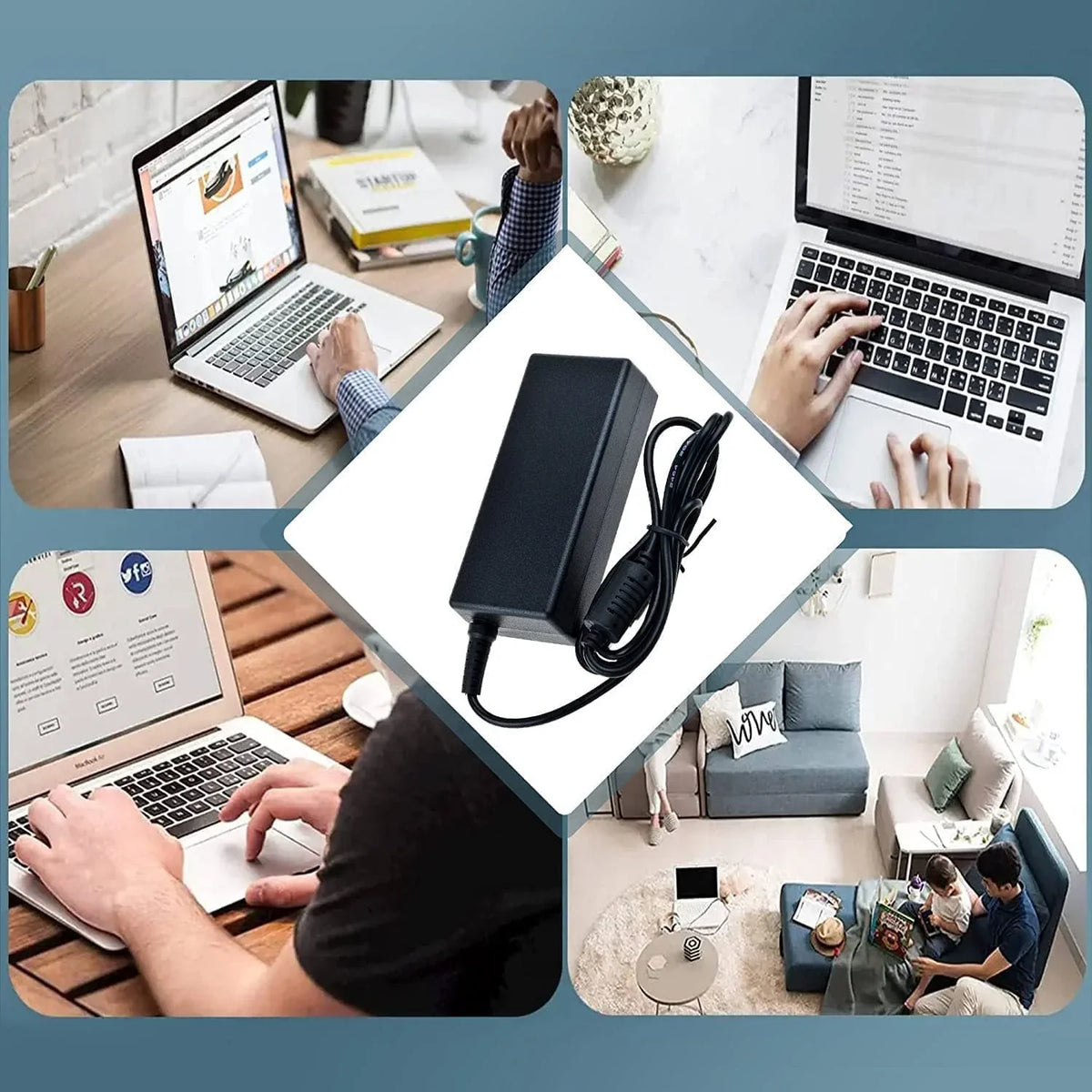 Adapter 14" Vostro with Cable Notebook Dell 3000 AC Laptop PC Compatible Guy-Tech DC LED Cord 3459 Power 14 Supply 14-3459 /