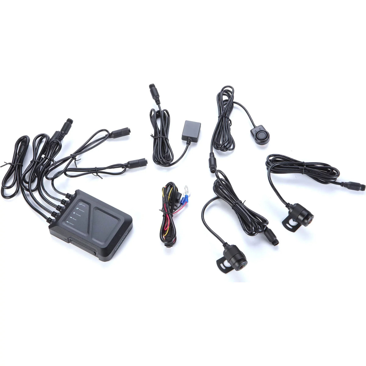 STZ-RFCC300 9ft Kenwood Cable with STZ-RF200WD GPS Rear-View with Motorsports (3m) Dash Extensional Cam and HD Kenwood a Camera