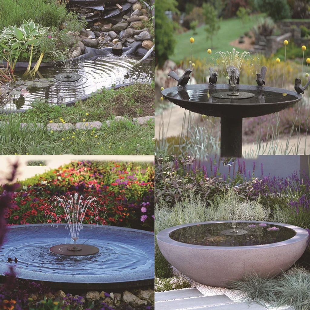 Pump Pool Bird Goldmeet Efficiency Fountain Pond Outdoor for Solar Solar Garden Fountain High Powered Bath Professional Landscaping