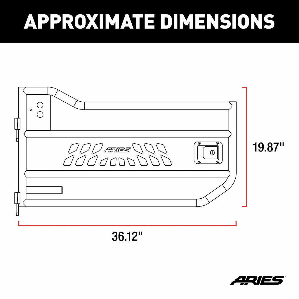 JEEP Aries UNLIMITED select: - WRANGLER, Door AR15009 2008 Offroad JEEP Tubular WRANGLER Fits 2013