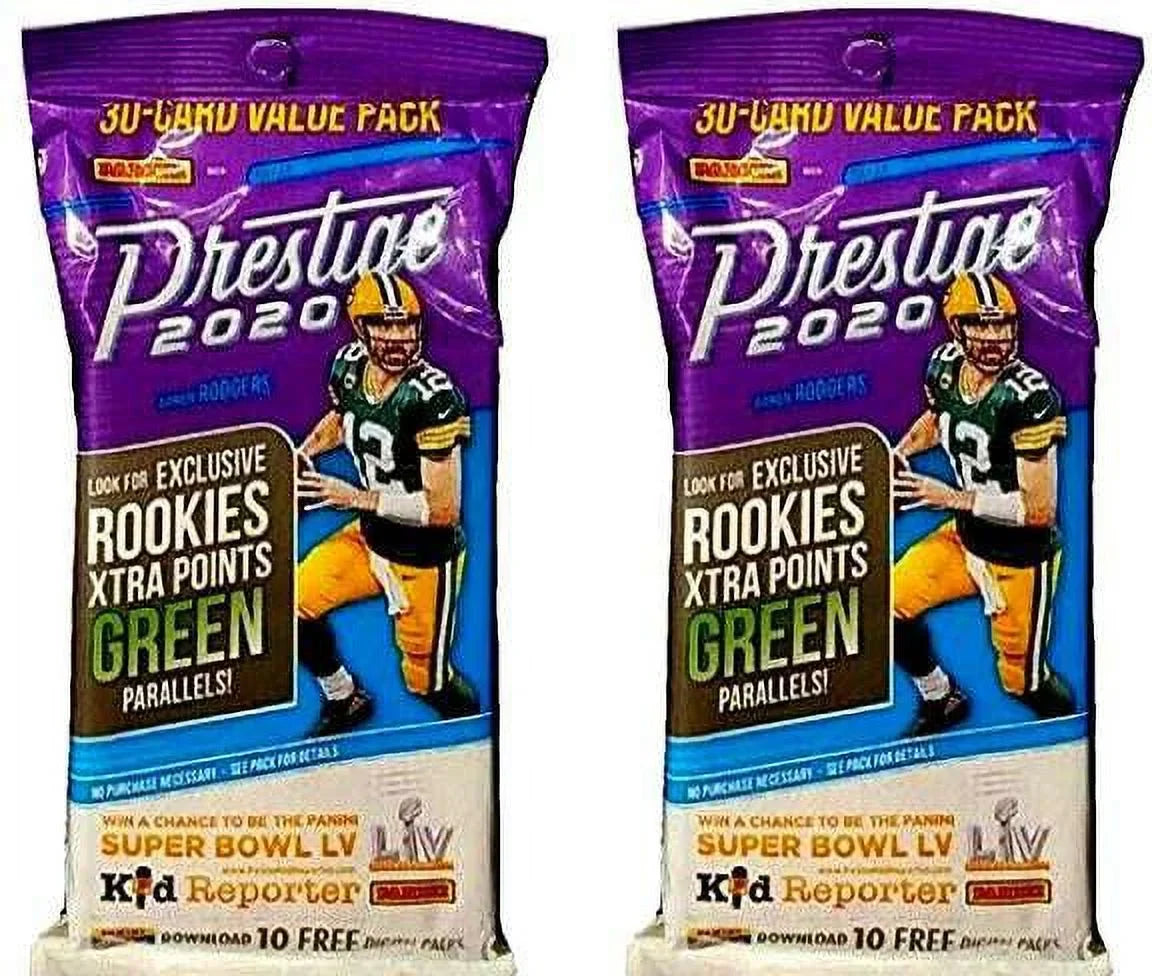 Prestige Pack!) 2020 2 of (30 VALUE Packs Panini LOT Card Trading Card NFL Football Per