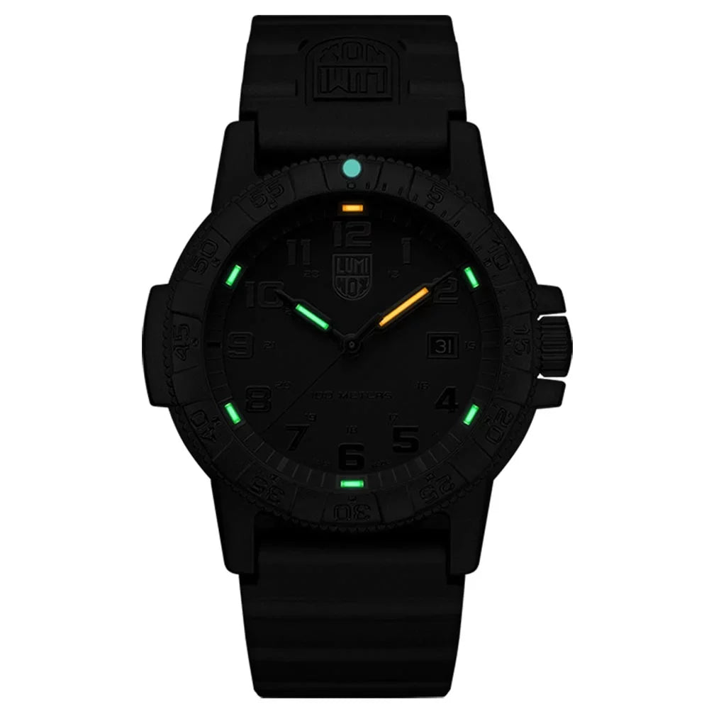 Band Men's Watch 0321.BO Turtle Black 0320 Giant Luminox Sea