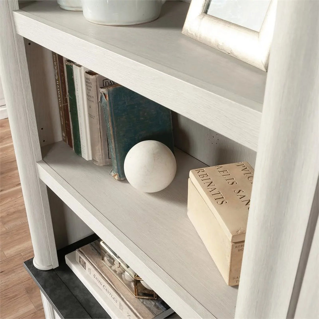 Glacier Palladia Sauder Library Bookcase, Finish Bookcase Oak 5-Shelf