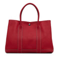 Negonda Bag Authenticated Tote Party (Good) Hermès 36 Red Unisex Pre-Owned Calf Leather Garden