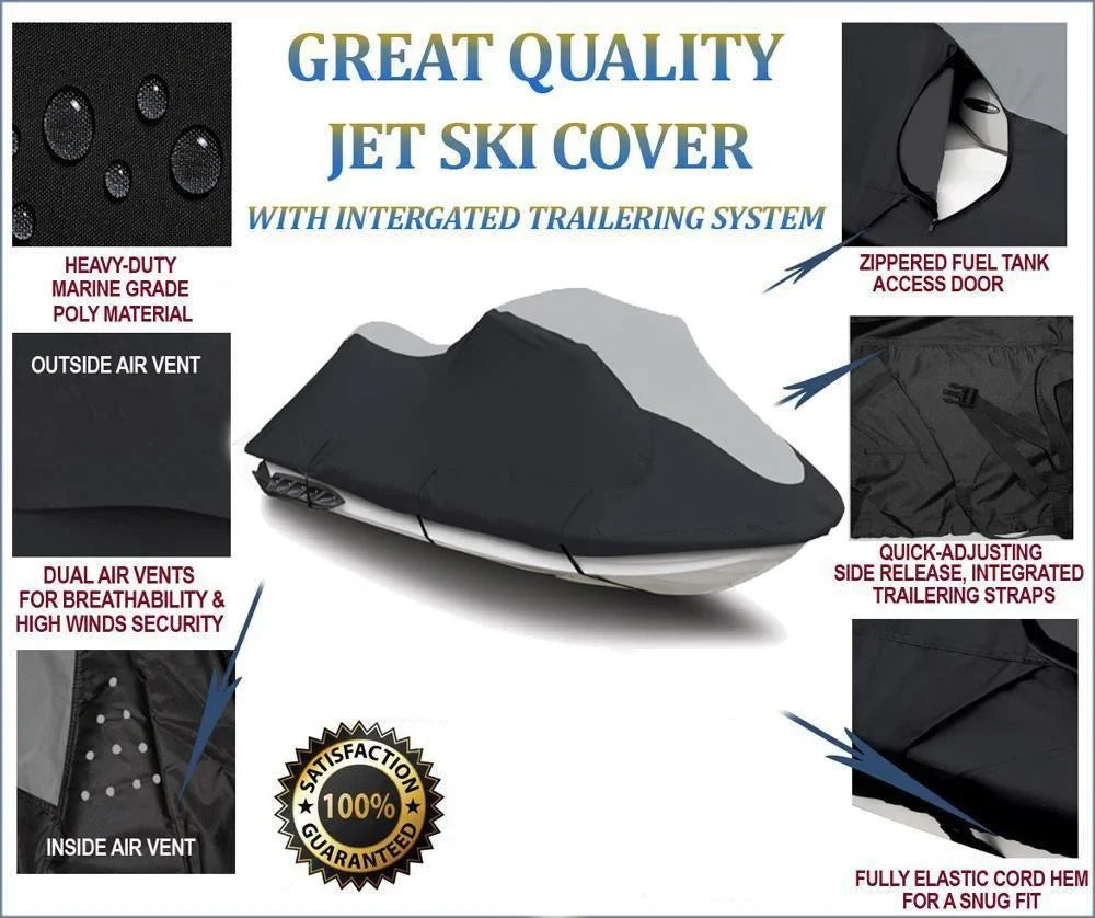 Wave seater Yamaha SUPER 2 Blaster SKI Compatible PWC 1996-1997 Cover for Seater 600D 750 1-2 760 HEAVY-DUTY II JET /