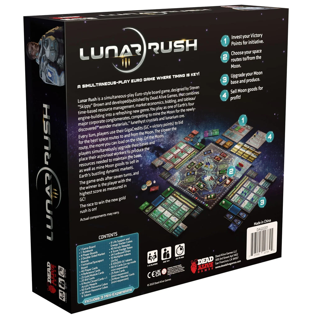 1-4 Alive | - Games players Where Simultaneous-Play Time is Hobby | A Lunar Rush Timing Euro Dead Key! Boardgame Gaming| | Based |