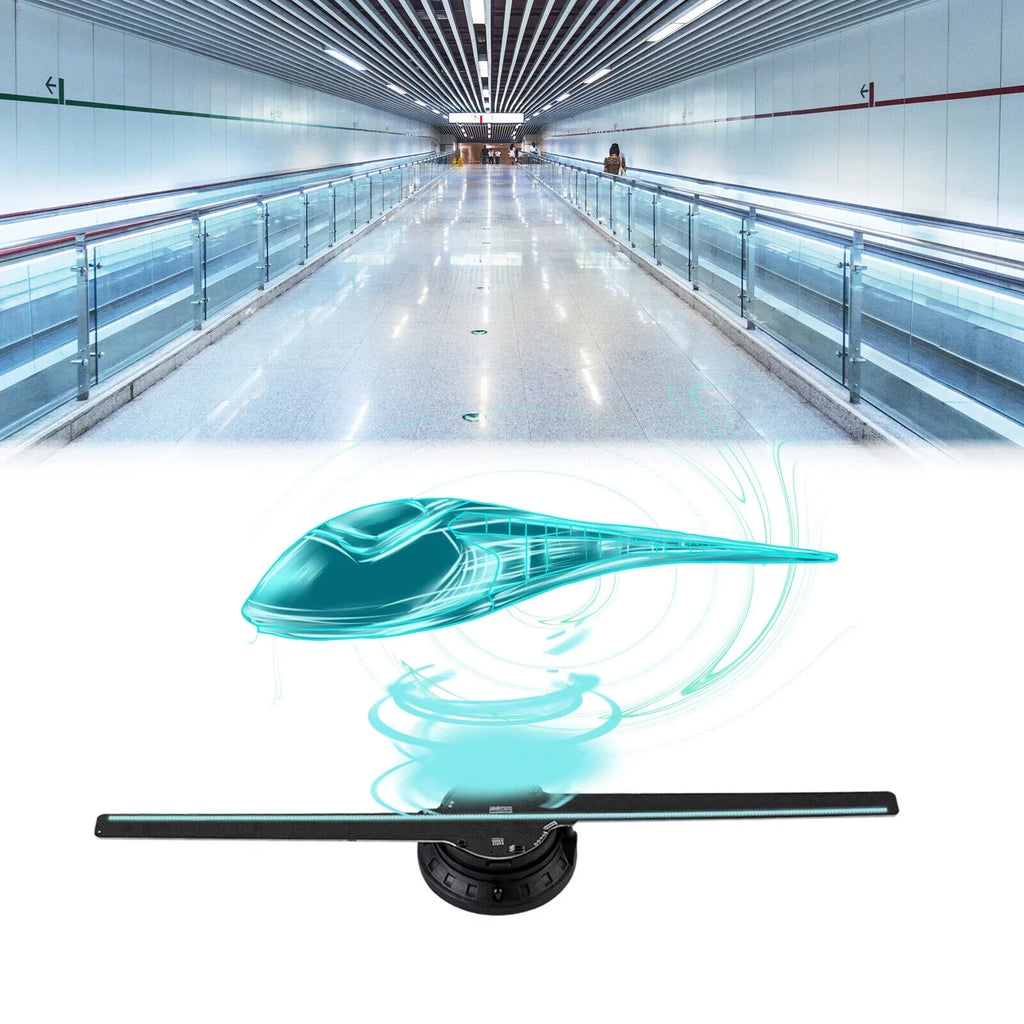 MIDUO 3D Club Decor Hologram Bar Effect Projector Fan Cafe