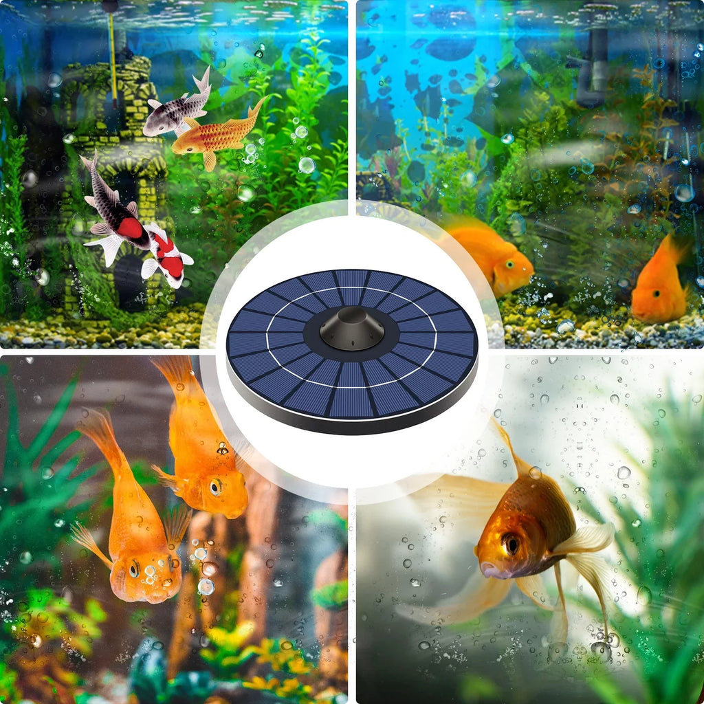 and Water Pump for Aerator Pond Hose Aerator Mixfeer Bubble Pond Solar Oxygen Stone Oxygenator With Air Birdbath Fish Fountain Small Pond Water Circulation