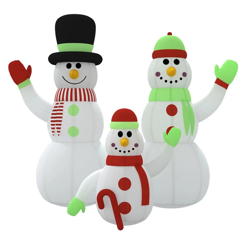 ft LEDs Aibecy Family with Inflatable 12 Snowman