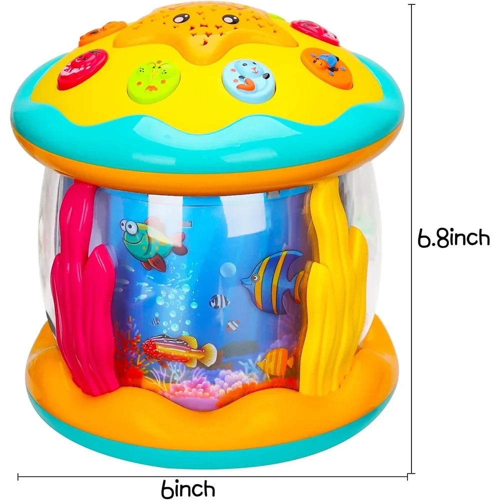 Toys 12 Learning 6 Ocean Toys Light to Toys for 6+ Star Rotating Projector - Old Crawling Baby Years Baby Month Infant Musical Gift Months -