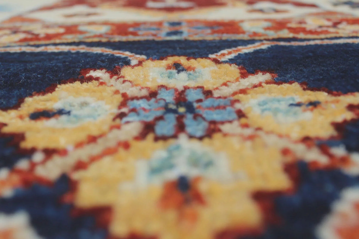 8'8" 11'11" Gormal Ivory/Blue x Aria Rug,