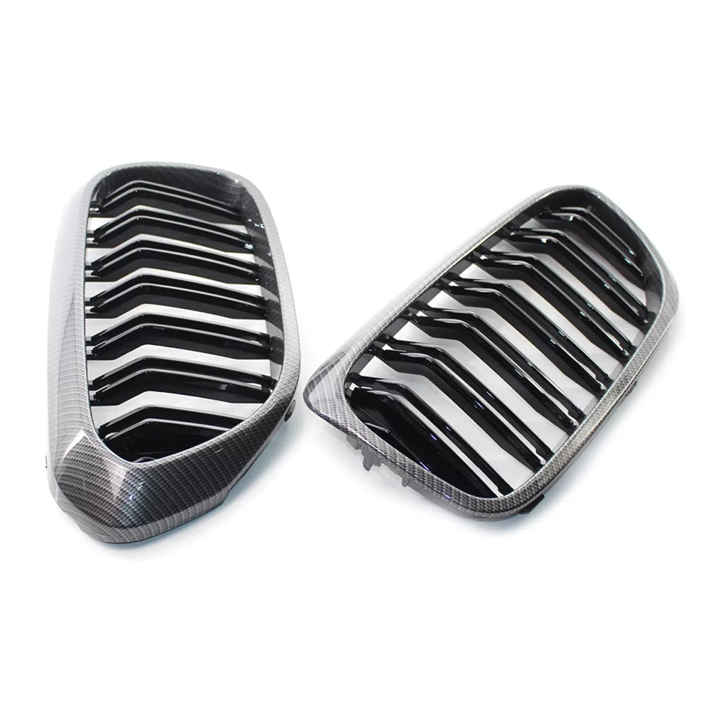 for BMW 530i Keney G38 5 2017 Carbon Front ZSWAL G30 540i G31 2018 Series 2019, Grill Style Grille Cover Fiber Trim