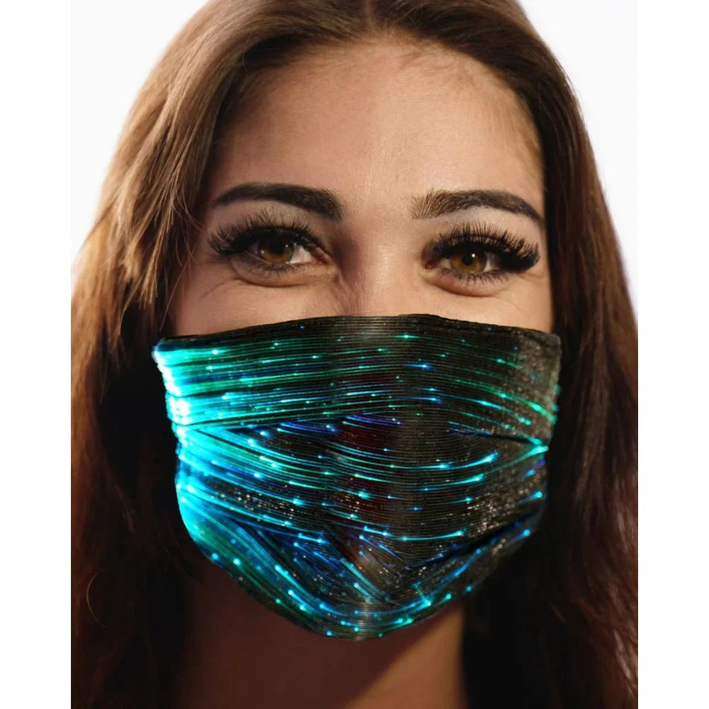 Fashion Party Western 106332 Inc. Mask Black - LED