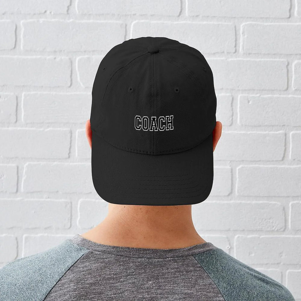 Baseball Black CafePress Black Hat Cotton Coach Adjustable Canvas Cap - Printed -