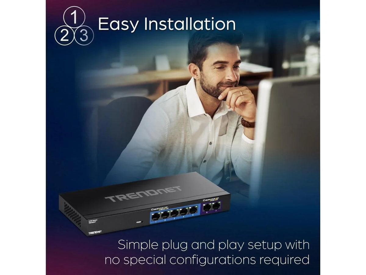 TRENDnet Switch Multi-Gig 7-Port TEG-S327,