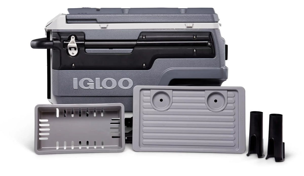 Wheeled Trailmate Cooler, Igloo Gray 70 Journey Qt.