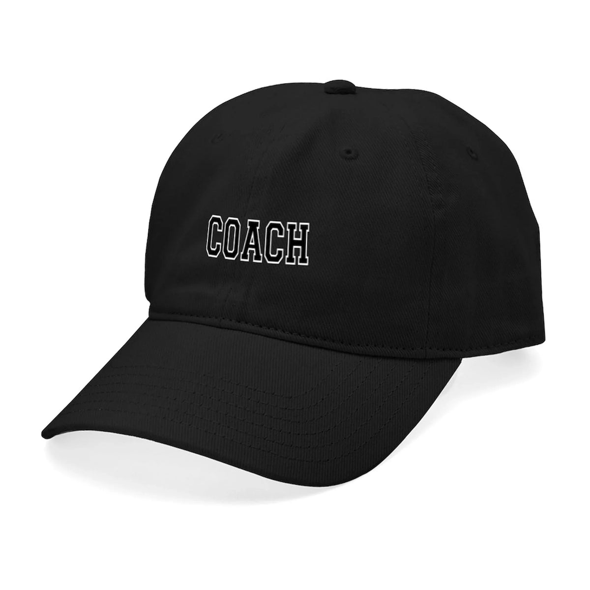 Baseball Black CafePress Black Hat Cotton Coach Adjustable Canvas Cap - Printed -