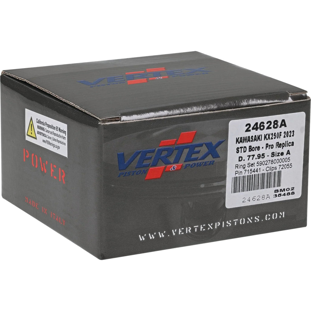 Kawasaki 250 24628A Forged F 250 Piston KX KX For 2023 2023, Vertex Replica Kit X