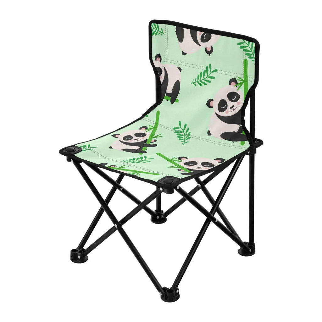 Cartoon Carry 220LBS Fishing Chair Chair Bamboos Bag Support Camping and Portable Panda Lawn with Chair Outdoor to Beach Chair Folding