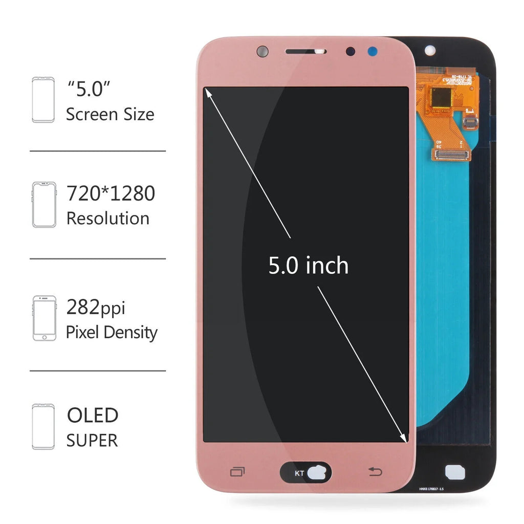 2017 J5 LCD Digitizer SAMSUNG Replacement Assembly Display Screen Touch Parts(Pink) Galaxy For J530 Repair Pro