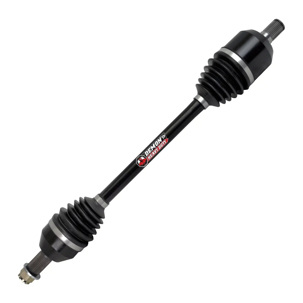 Steel, Maverick Left/Right Wider Gives High (2015-17) 4340 Heat Treated for Chromoly Made Duty Molybdenum 1000/Max Heavy Rear Grease & In Am Angles Axle Strength, Can Powersports of 1000, Dual Demon
