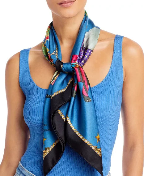 Menagerie Echo Animal Scarf Silk Square