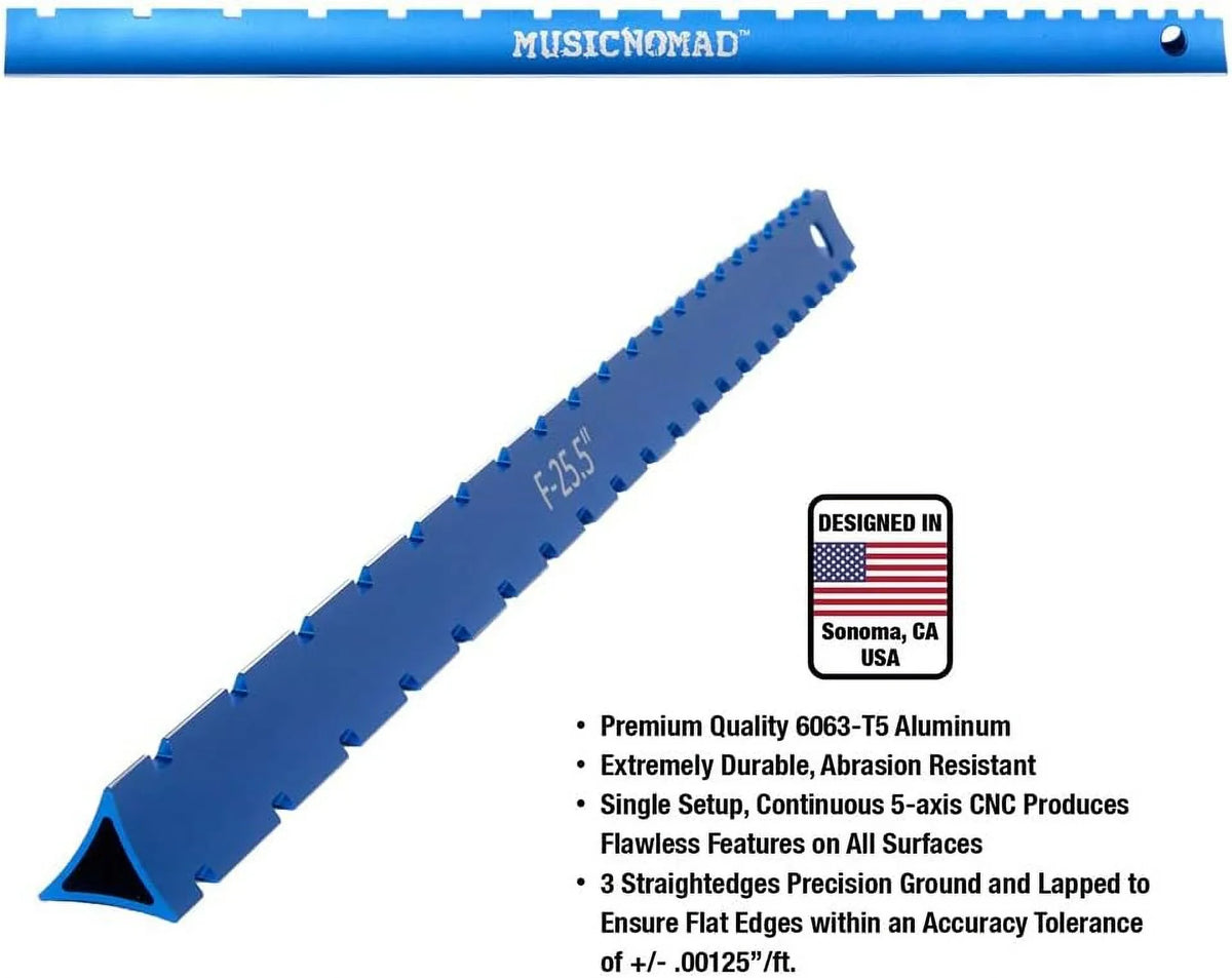 1 & Music 'n Nomad Precision Dual 3 Notched Straight Edge Tri-Beam