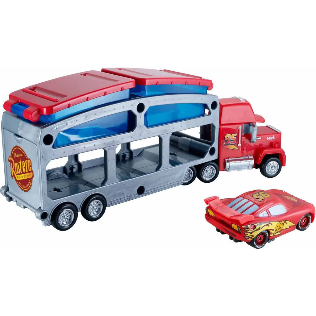 & Disney/Pixar Dip Dunk Cars Lightning Mack Trailer with McQueen