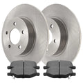 Journey Ceramic and Kit Ram C/V Rotors for VW Passenger AutoShack Replacement 2012-2016 Dodge 2015 2013 and Caravan Town 2013-2014 Driver Routan & Rear Grand Brake Country 2012-2016 Side Chrysler Pads
