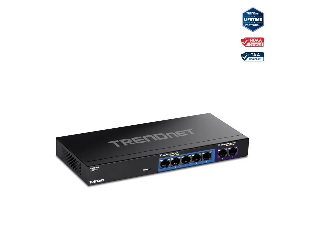 TRENDnet Switch Multi-Gig 7-Port TEG-S327,