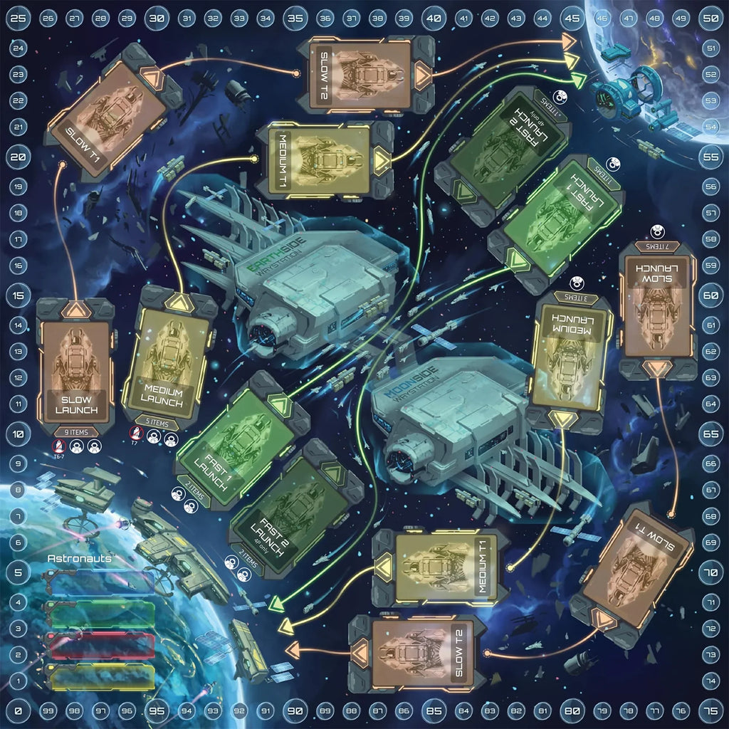 1-4 Alive | - Games players Where Simultaneous-Play Time is Hobby | A Lunar Rush Timing Euro Dead Key! Boardgame Gaming| | Based |