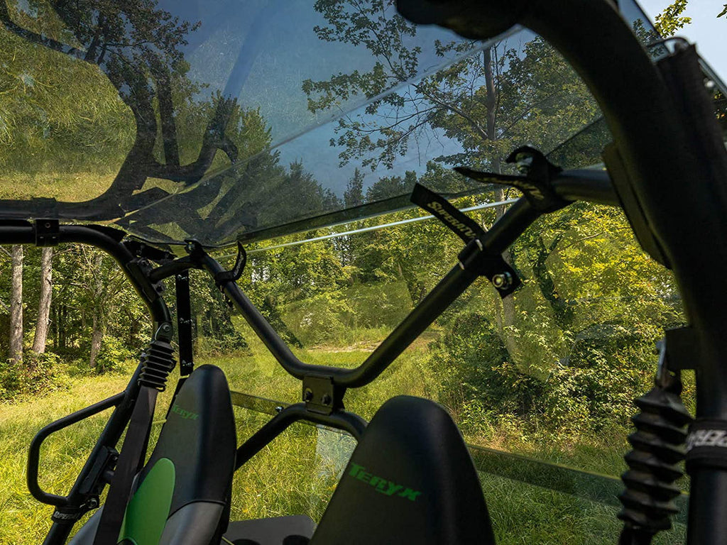 Lightly 2021+ 250x Heavy Glass in Kawasaki 2014+ Windshield S Thick You Teryx Stronger Teryx 1/4" for Debris Made Duty Flying Protects 4 From Than Tinted Rear Polycarbonate 4 / 800 USA! SuperATV