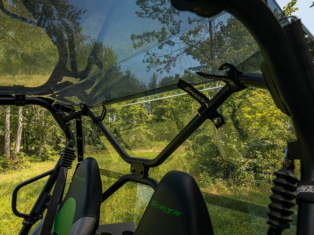 Lightly 2021+ 250x Heavy Glass in Kawasaki 2014+ Windshield S Thick You Teryx Stronger Teryx 1/4" for Debris Made Duty Flying Protects 4 From Than Tinted Rear Polycarbonate 4 / 800 USA! SuperATV