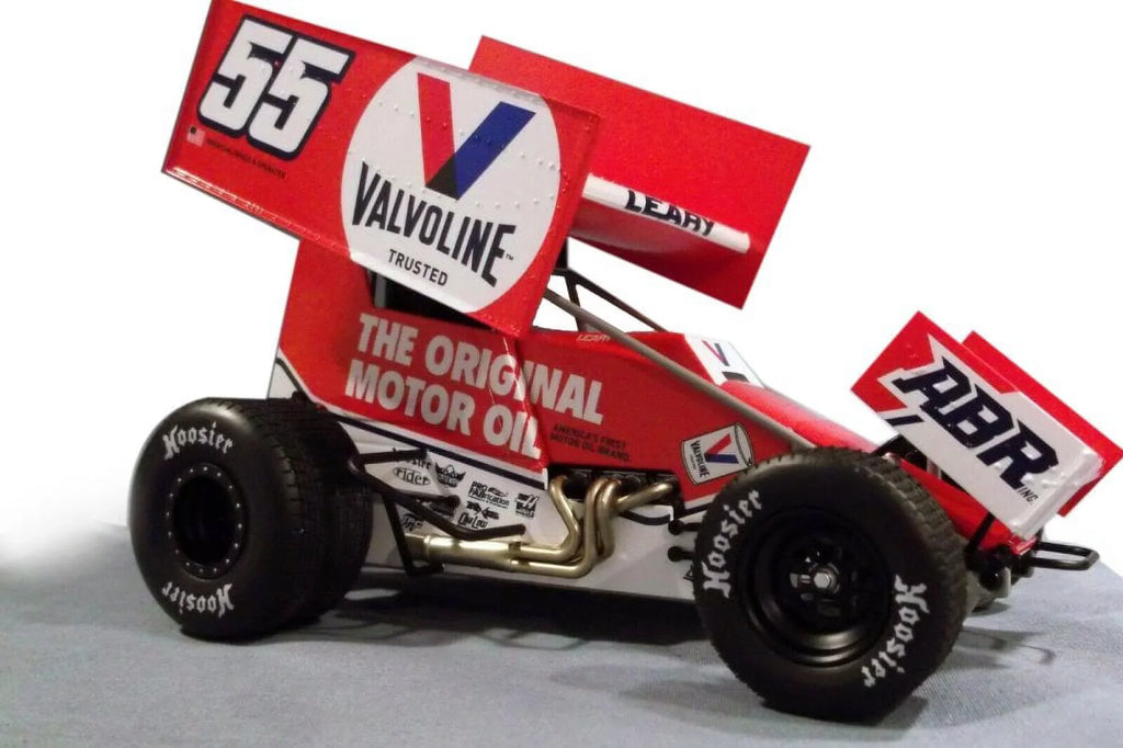 C.J. "Valvoline" Diecast Car, Car 1/18 Leary #55 - - A1809515 Acme Sprint scale Winged 2021