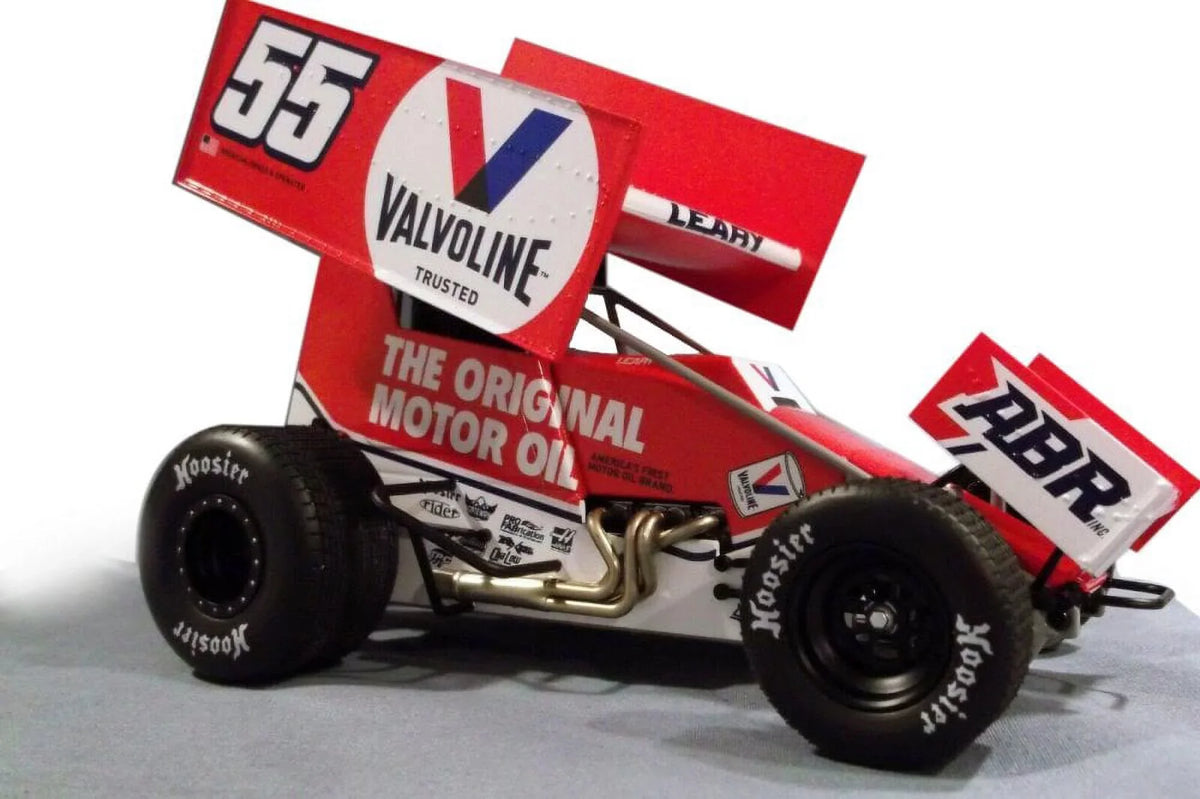 C.J. "Valvoline" Diecast Car, Car 1/18 Leary #55 - - A1809515 Acme Sprint scale Winged 2021