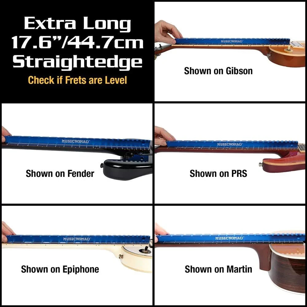 1 & Music 'n Nomad Precision Dual 3 Notched Straight Edge Tri-Beam
