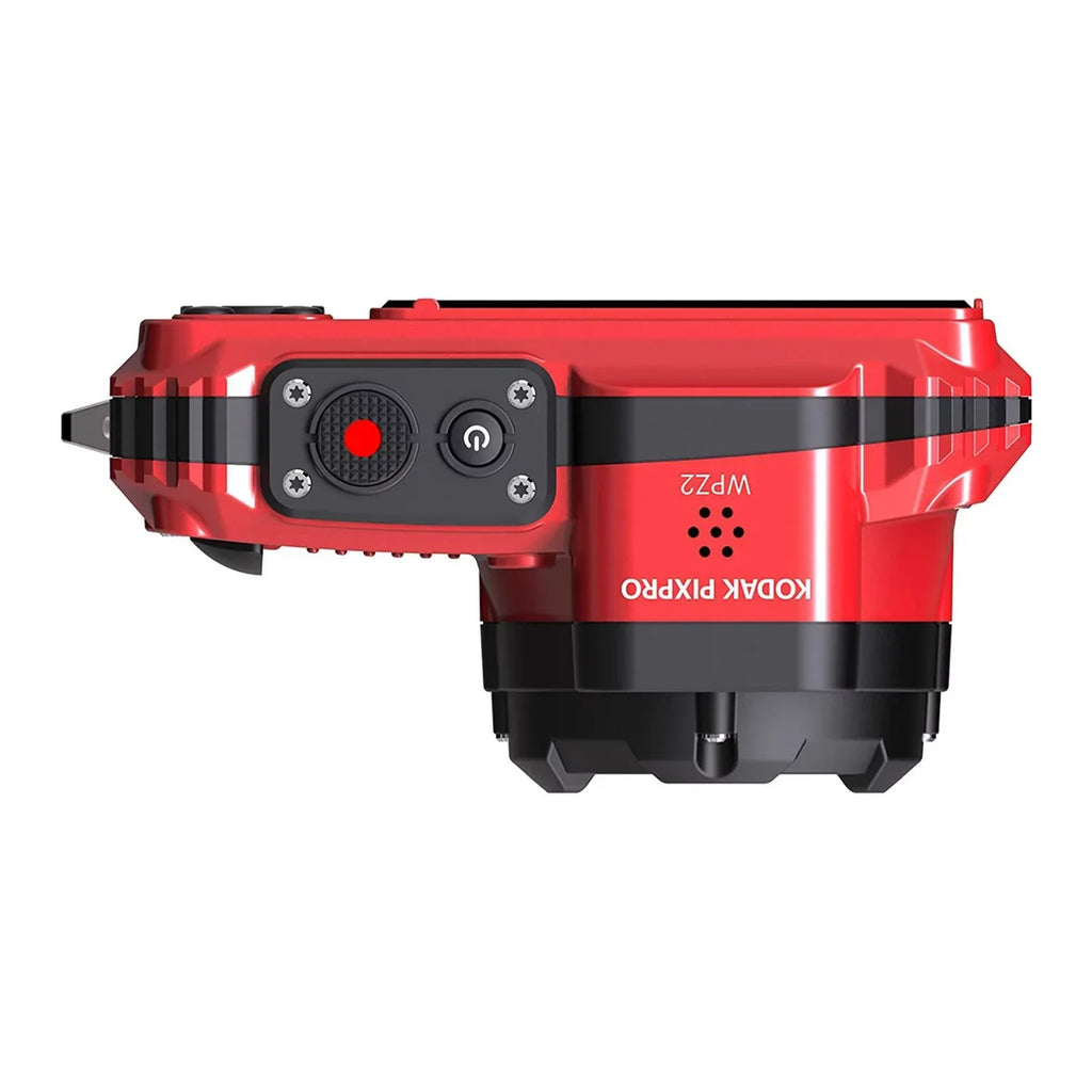 Camera Pixpro Kodak Shockproof (Red) Bundle 16MP 2.7-Inch WPZ2 Waterproof LCD 4x