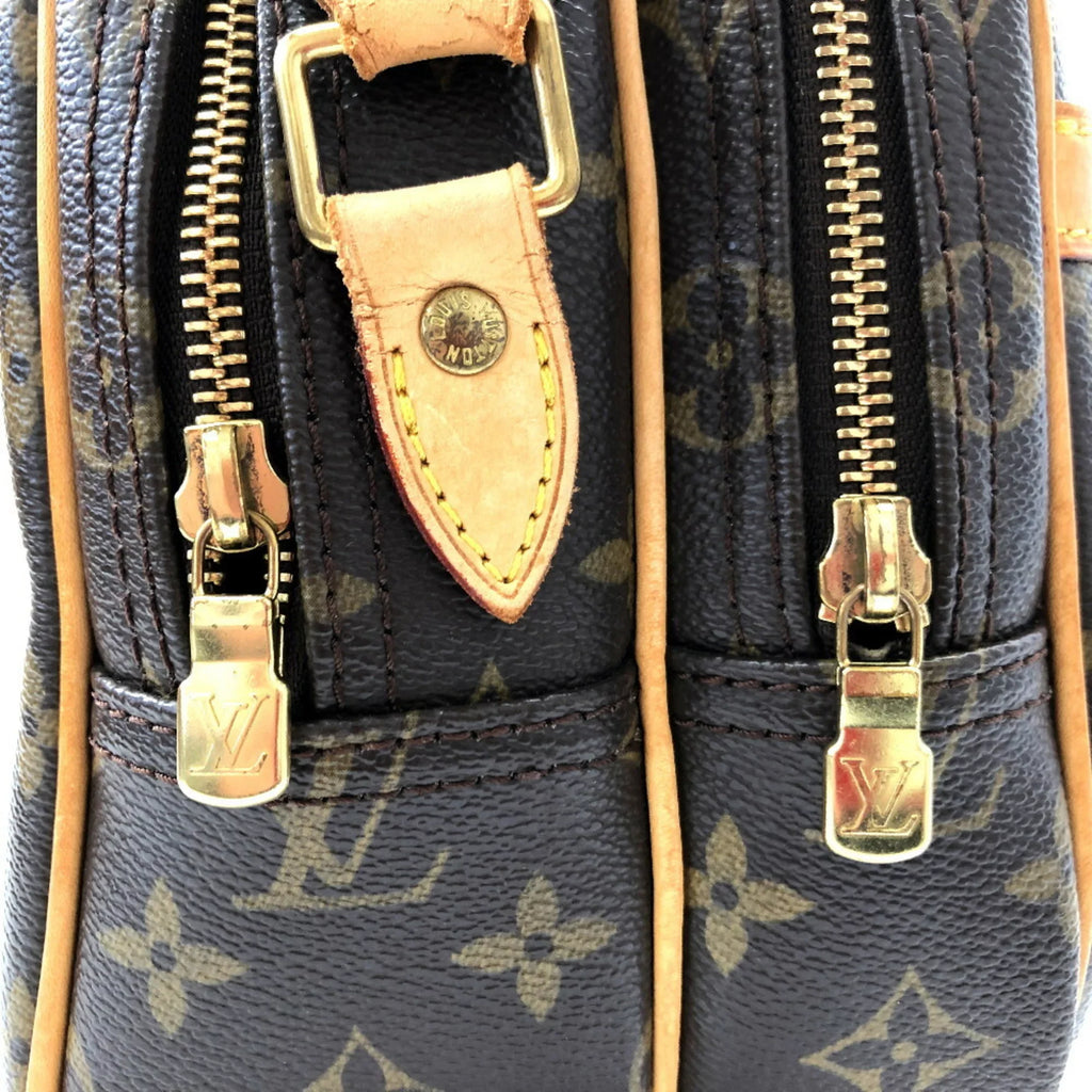 (Fair) M45254 Monogram Shoulder Bag Pre-Owned Canvas Women's Vuitton Louis VUITTON Reporter PM LOUIS