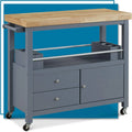 Cabinet Bar Table, Rolling Organization Storage, , Home Anson And Butcher Portable Cart Block Gray Island With For Apartment Kitchen Wheels