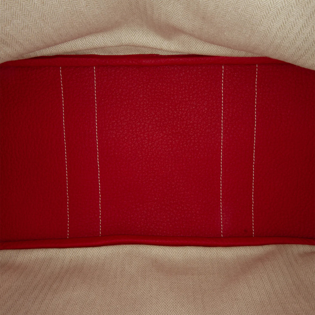 Negonda Bag Authenticated Tote Party (Good) Hermès 36 Red Unisex Pre-Owned Calf Leather Garden