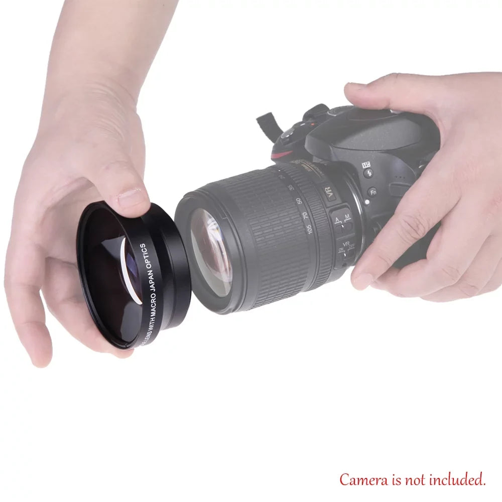 Lens and 0.43×SuPer Wide for Japan With Angle T5i Rebel T3i Macro OWSOO 18-135mm T4i Digital 70-300VR 17-85mm 67mm Definition High 18-105 Nikon Optics
