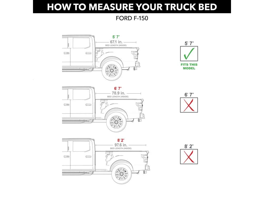 Folding 226329 Truck Bed BAK 7" (67.1") 2020 BAKFlip 2015 G2 Cover Hard by - Compatible with 5' Tonneau Ford F-150 RealTruck Bed | |
