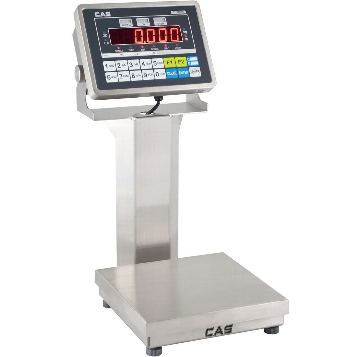 CAS 0.05 Checkweigher lb GP-15200BS, 200 x Display, Scale w/ lb, NTEP LCD IP65