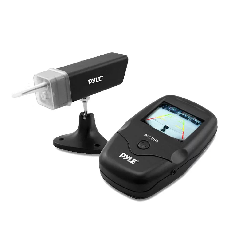 Pyle Backup Camera, Battery Vehicle - Cam, Built-in Hitch Night Vision Trailer / PLCMH6 HD