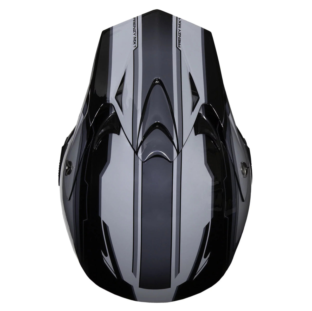 Black-Grey, Approved, Adult XL MX Helmet, FRENZY DOT