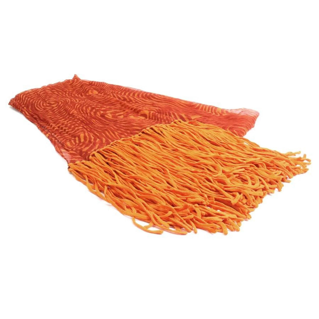 silk scarf Hermes HERMES orange Pre-Owned ladies (Good) e55906a