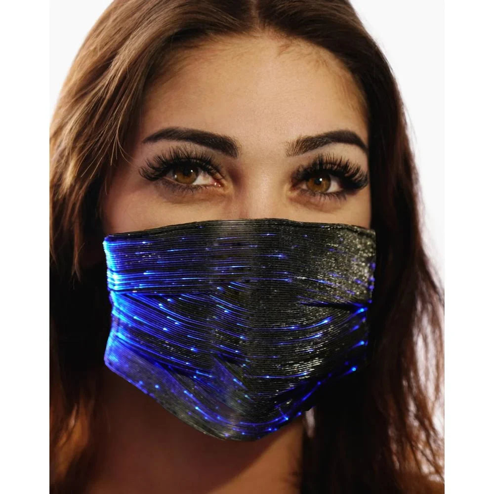 Fashion Party Western 106332 Inc. Mask Black - LED